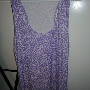 Ardene Purple Floral Tank Top